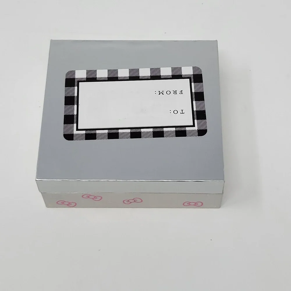 Hello Kitty Sanrio Kids Silver Plated Stud Earrings 2 Pair Set‎ Hearts Gift Box
